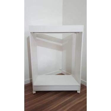 Imagem de Balcão Arara Vitrine Expositor Vidro Temperado Loja Roupa - Sr Fabrica