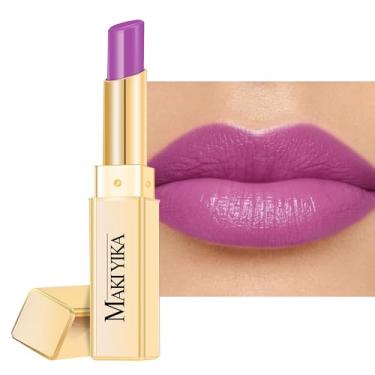 Imagem de MAKI YIKA Batom Roxo Hidratante Para Mulheres, Gloss Labial Hidratante Para Lábios Secos E Rachados, Cor De Batom Brilhante E Leve, Acabamento Suculento, Ma065 Lavanda