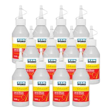 Imagem de Cola para artesanato Tek Bond transparente 60ml kit com 12 unidades