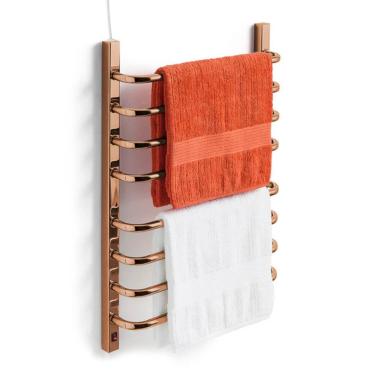 Imagem de Toalheiro Térmico Grande Bronze 110v Fio Superior Esquerdo