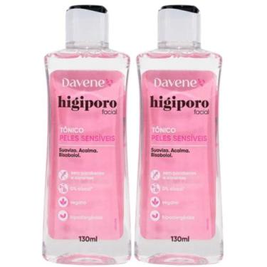 Imagem de 2UN Tônico Hipoalérgico Higiporo Pele Sensível 130ML Davene