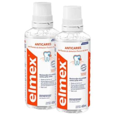 Imagem de Kit C/ 2 Enxaguantes Bucal Elmex 400ml