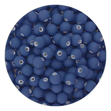 Imagem de Miçanga Emborrachada 8mm 200un p/ Montar Pulseira Infantil Terço Brinc