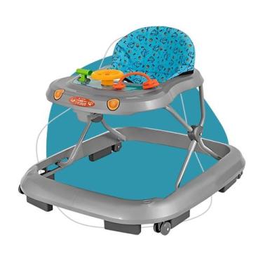 Imagem de Andador Infantil C/som Bebê Acqua Cinza Tutti Baby
