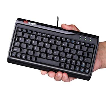 Imagem de Super Mini Teclado com Fio, MCSaite Tamanho Completo 78 Teclas Pequeno Portátil Ajuste com Uso Profissional ou Industrial para Computador Laptop Mac Notebook