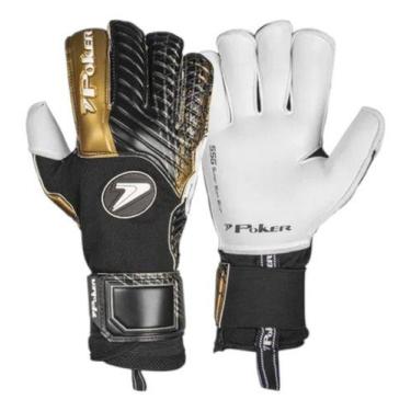 Imagem de Luva Goleiro Profissional Poker Altered, Preto, Dourado, 10