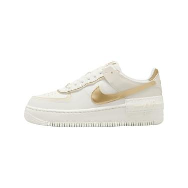 Imagem de Nike Tênis feminino Air Force 1 Shadow (DZ1847-108, ail/leite de coco/ouro metálico), Ail/leite de coco/ouro metálico, 41 BR
