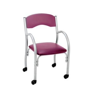 Imagem de Cadeira De Aproximação Daniela Fil Móveis Rosa/Cinza