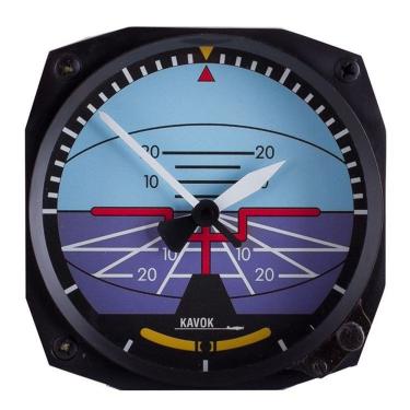 Imagem de Relógio De Parede Instrumento Aeronáutica - Horizonte