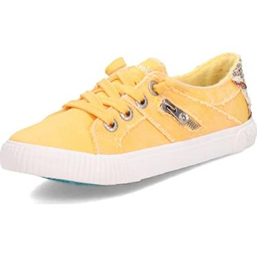 Imagem de Blowfish Malibu Tênis feminino Fruit, Ahi Atum defumado 473 g tela/trama natural diego, 8.5