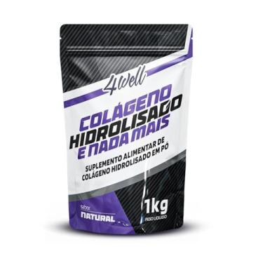 Imagem de Colágeno Hidrolisado em Pó 4well 1kg Tipo I Sabor Natural