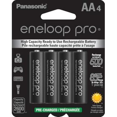 Imagem de 4 Pilhas AA Recarregáveis da Eneloop Pro 2550 mAh