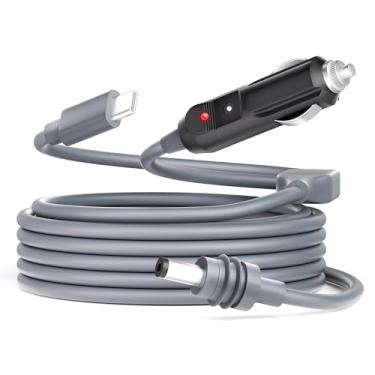 Imagem de Gunovy Cabo De Alimentação Starlink Mini Para Acendedor Cigarros, Usb C Dc 2 Em 1, 3 M/10 Pés, Acessórios, Isqueiro Tipo C/5,5 X 2,1 Mm, À Prova D'Água, 18 Awg