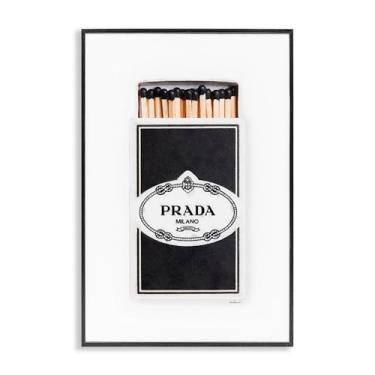 Imagem de Stupell Industries Timeless Glam Black Matchbox Preto Emoldurado Giclee Art Design por Amanda Greenwood, 20 x 30
