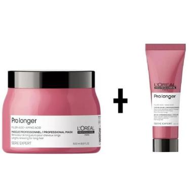 Imagem de Kit L'Oréal Pro Longer Máscara 500g + Leave-in 150ml (CPP) - L'Oréal P