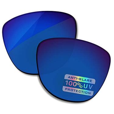 Imagem de Bowyer Lentes de reposição polarizadas para óculos de sol Oakley Frogskins OO9013 - Azul safira espelhado
