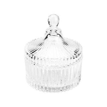 Imagem de Bomboniere de Vidro com Tampa Lyor - Carousel, Transparente, 1