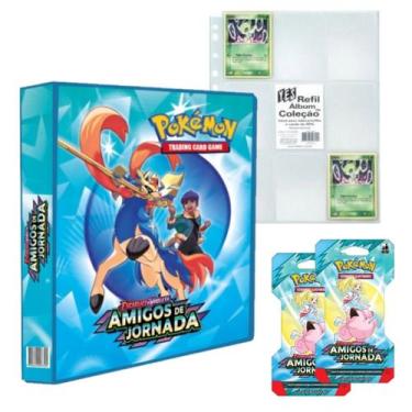 Imagem de Álbum Fichário Pokemon Escarlate e Violeta Amigos de Jornada com 2 Bli