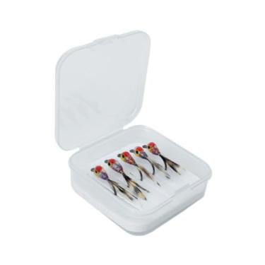 Imagem de simhoa 5x Iscas de pesca com mosca, presentes portáteis com caixa de armazenamento, iscas de pesca com mosca, artificiais para peixe-lua azul, salmão, Style a