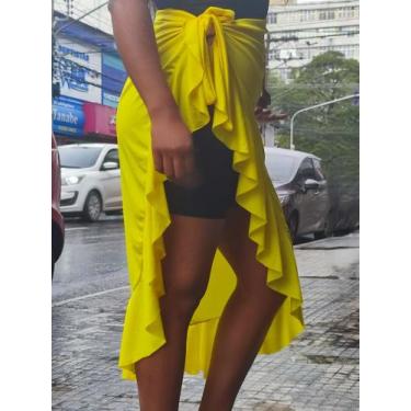 Imagem de Saida de praia longa - Top, Amarelo