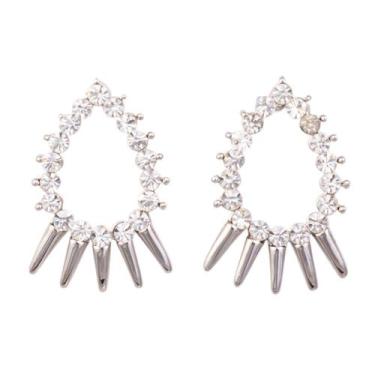 Imagem de Brinco Strass Gota BC2964 - Akasaki, Prateado