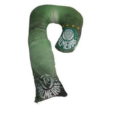 Imagem de Almofada Travesseiro Protetor Cinto Segurança Palmeiras - Maria dos Re