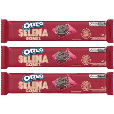 Imagem de Kit 3 Biscoito Oreo Selena Gomez - Leite Cond. E Canela 90g - Mondelez