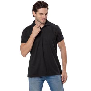 Imagem de Camiseta Polo Piquet Masculina - 4 Azes, Preto, P