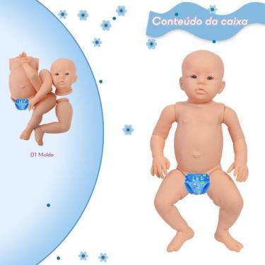 Imagem de Kit Bebe Reborn Molde Abigail Menino Com Corpo De Silicone - Cegonha R