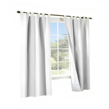 Imagem de Thermalogic 203 cm x 213 cm, cortinas brancas para torneira