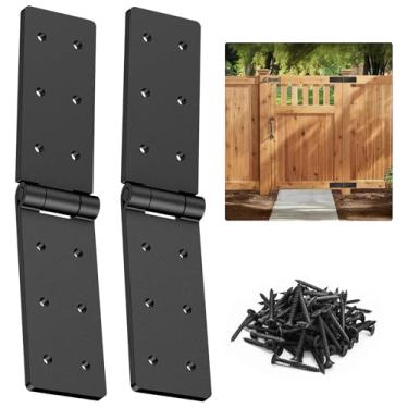 Imagem de Dobradiças de mesa dobráveis de 270 graus – Kit de dobradiça plana e traseira resistente para móveis dobráveis | Rotação ultralarga para madeira, caixa, armário, cerca, portas dobráveis, mesa dobrável