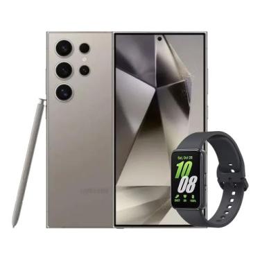 Imagem de S24 Ultra (256GB) - Titânio Cinza + Galaxy Fit3 - Grafite - Samsung, T