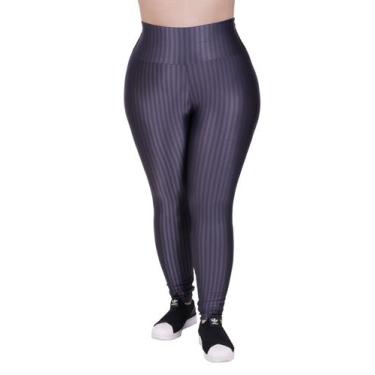 Imagem de Calça Plus Size de Academia Moda Fitness Feminina Legging 3D Cintura A