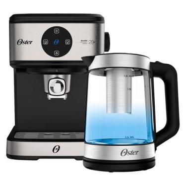 Imagem de Kit Espresso Oster - Cafeteira Double e Chaleira Tea, 220V