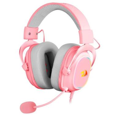 Imagem de Headset Gamer Zeus Bubblegum X Rosa Rgb - REDRAGON