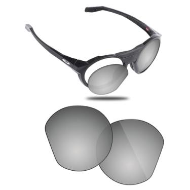 Imagem de Fiskr Lentes polarizadas de substituição compatíveis com óculos de sol Oakley Clifden OO9440, resistente a impactos e ajuste perfeito - prata metálica