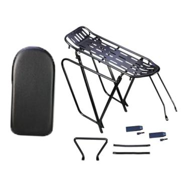 Imagem de YIJU Suporte de carga traseiro para bicicleta, suporte de substituição em liga de alumínio, fácil de instalar, para bagagem no banco traseiro, para, Style C
