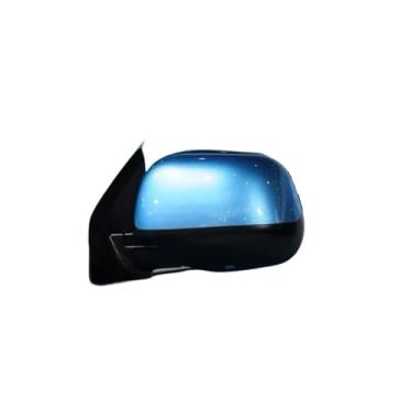 Imagem de Acessórios para carro Espelho retrovisor com tinta Lente reflexiva Shell Base Assembly 3 fios compatível com Mitsubishi ASX(3-wire blue left)