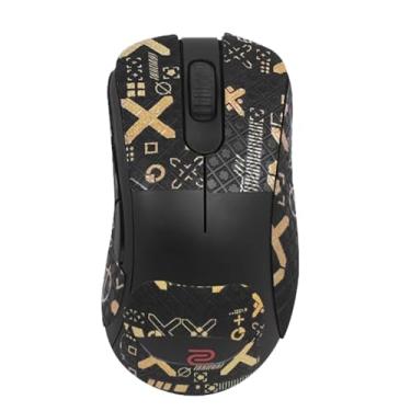 Imagem de NOUKAJU Fita aderente para mouse BenQ Zowie EC2-CW ergonômico para jogos, fita antiderrapante para mouse, kit de atualização de mouse profissional pré-cortado e resistente ao suor (preto e dourado)