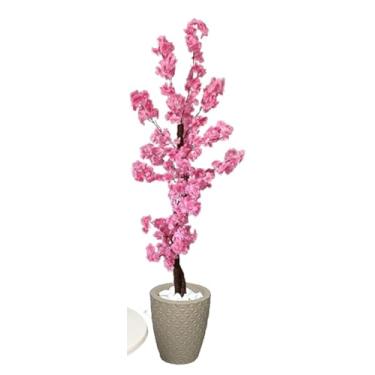 Imagem de Árvore Cerejeira Artificial Japonesa Rosa 150cm Vaso Decorativo(3D Bege)