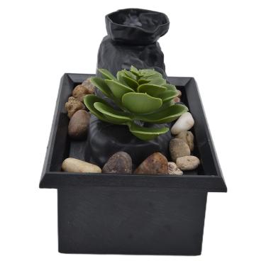 Imagem de AYNEFY Suculenta Fonte Interior LED Suculenta LED Fonte Interna Usb 3V Suculento de água Ornamentos para Escritório Em Casa e Quarto Decoração de Jardim de Decoração Zen