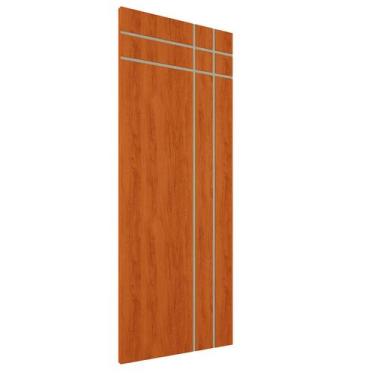 Imagem de Porta De Madeira Frisada U.V 210cm x 90cm - R40T - AQUI MOVEIS, Mogno
