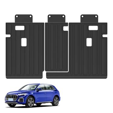 Imagem de Elsetyler Capa traseira do banco traseiro protetor de encosto para Audi Q5 SQ5 2018-2025 acessórios com gancho e laço dividido forro de assento de cachorro tapete de carga forro de porta-malas