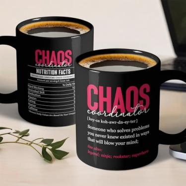 Imagem de zcyhtqp, Chaos Coordinator, caneca de café de cerâmica engraçada, presentes de agradecimento do chefe e professor, caneca de provérbios sarcásticos para mulheres e homens, ótima ideia de presente para