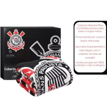 Imagem de Cobertor Solteiro Raschel S.C Corinthians Paulista Jolitex