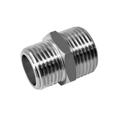 Imagem de Joywayus Adaptador de tubo de válvula de enchimento de vaso sanitário, macho de 7/20.3 cm para mangueira de bidê macho de 1/5.1 cm, conector adaptador de torneira de latão niquelado