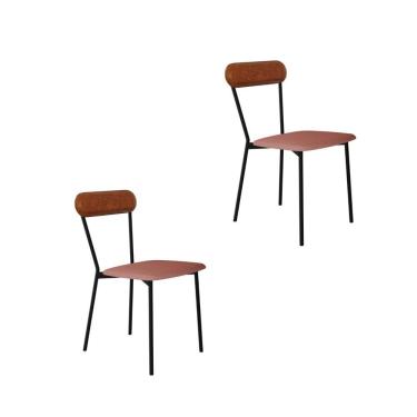 Imagem de Cadeira Vintage Emília Fixa C-4 Pes 450 X 505 X 810 Mm C-2 Un.cy.tlp.rse-cn.cml Tulipa Rse-cn.caramelo