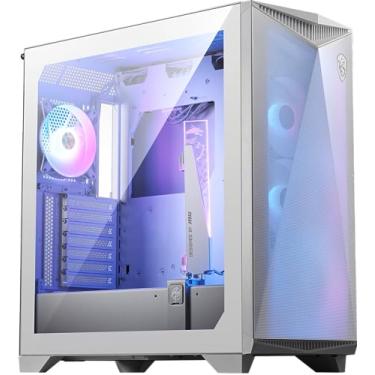 Imagem de Gabinete Gamer MSI MPG Gungnir 300R Airflow White - Mid Tower4x Fan ARGB, USB 3.2x2+3.2TipoC, Vidro - Branco