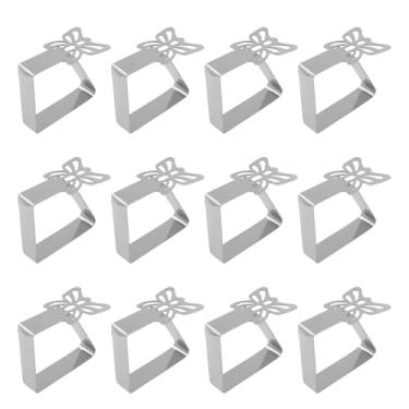 Imagem de AFXGUSD 12 Prendedores de Toalha de Mesa para, Essenciais para Jantares E Formaturas, Forma de Borboleta, Tamanho real