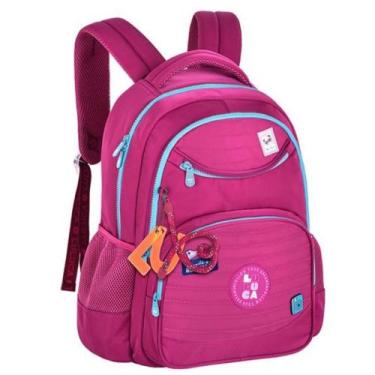 Imagem de Mochila de Costas Juvenil em Nylon OFICIAL LULUCA LU24635 - CLIO, Rosa